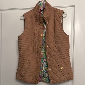 J.Crew Quilted Vest in Tan